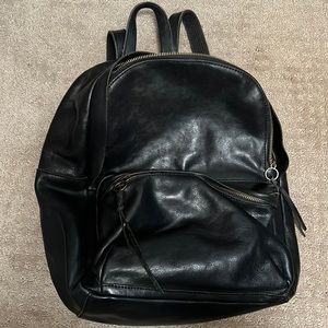 Madewell Black Leather backpack